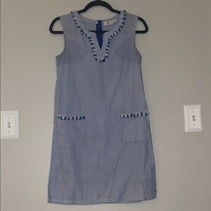 Vineyard Vines Blue and White Striped Mini Dress